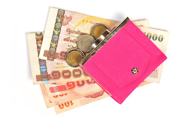 Pink wallet