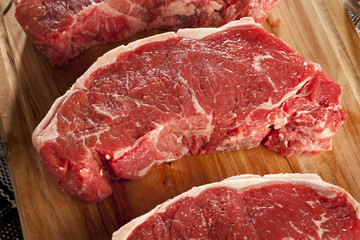 Organic Red Raw Steak Sirloin