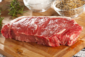 Organic Red Raw Steak Sirloin