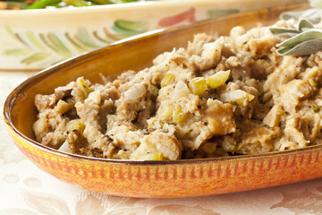 Homemade Stuffing made for Thanksgiving