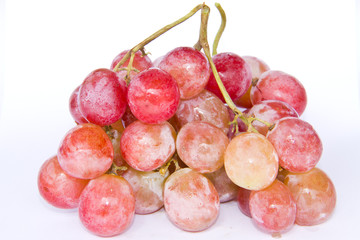 red grape isolated on white background