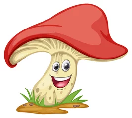 Badezimmer Foto Rückwand ein Pilz mit Gesicht © GraphicsRF