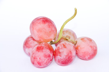 red grape isolated on white background