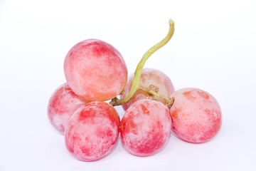 red grape isolated on white background