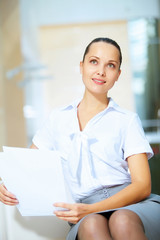 Fototapeta premium portrait of a confident young businesswoman