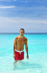 Man at beach