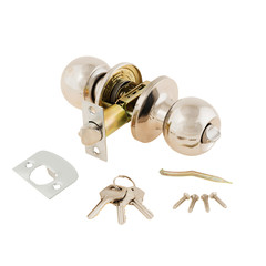 Door Knob assembly on White Background