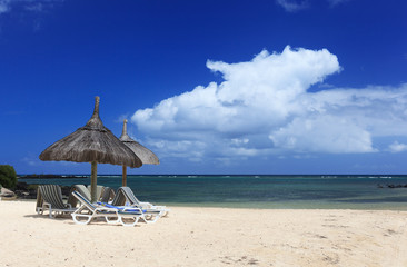 Tropical beach in Mauritius