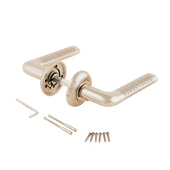 Door Knob assembly on White Background