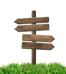 Wood signboard background 