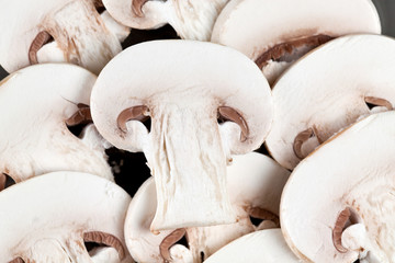 Sliced ​​mushrooms