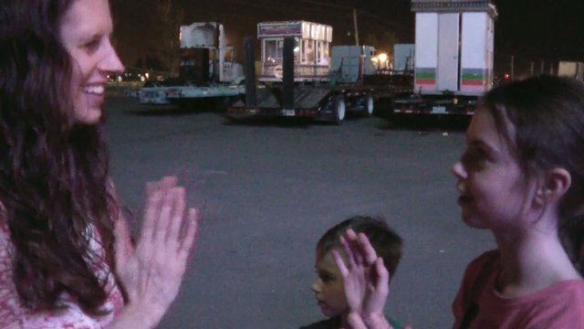 Playing Patty Cake at Fair