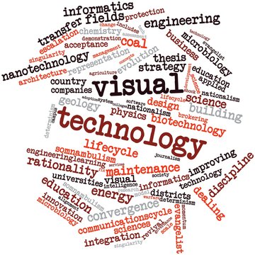 Word cloud for Visual technology