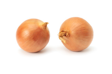 onions isolated on white background