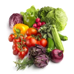 Plexiglas foto achterwand collection of fresh vegetables © Paulista