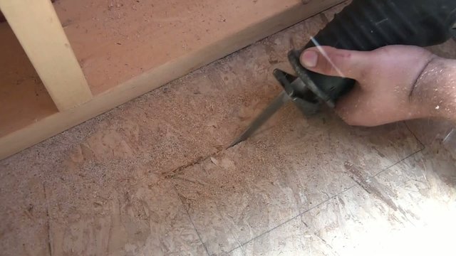 Sawing Through Floor - New Construction