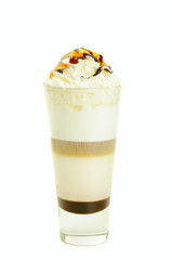 Latte isolated on white