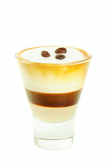 Coffee cocktail isolated