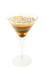 Coffee cocktail isolated