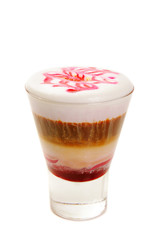 Coffee cocktail isolated
