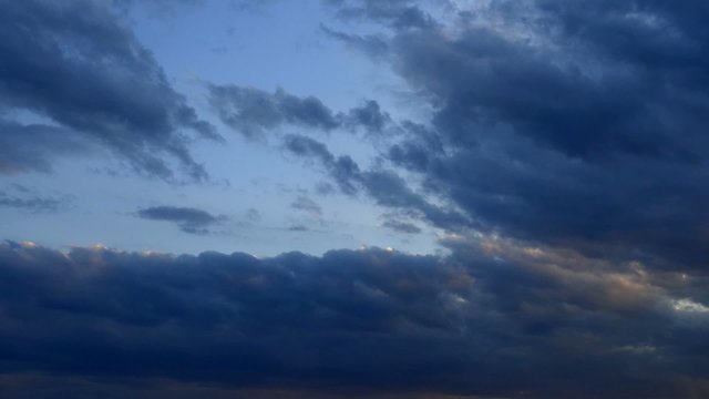 Time Lapse Sky With Clouds Moving