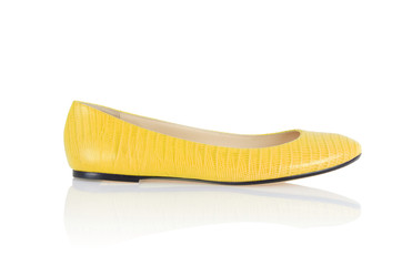 Flat shoes isolated on white