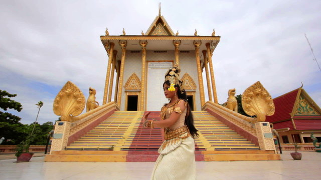 Apsara Dancer beautiful supernatural female in asian mythology