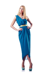 Naklejka premium Fashion concept - woman on white