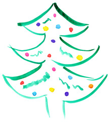 Drawn Christmas tree