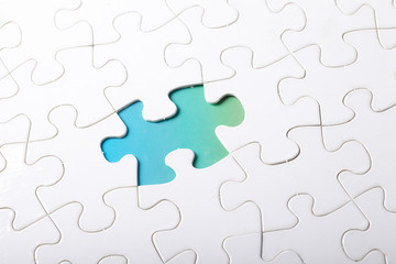 Fototapeta premium piece of jigsaw puzzle