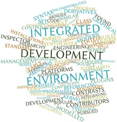 Word cloud for Integrated development environment