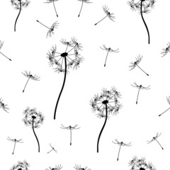seamless pattern dandelion