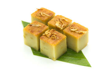 Coconut custard squares