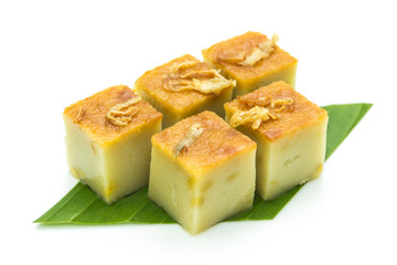 Coconut custard squares