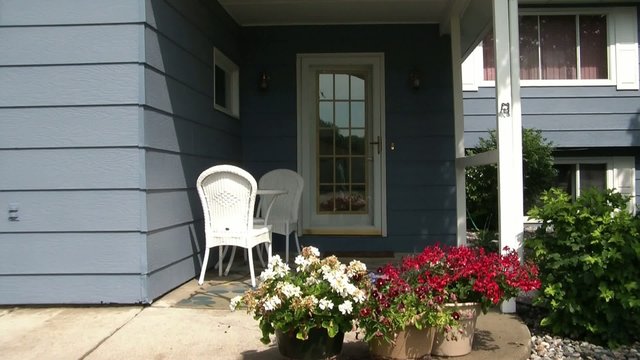 Throwing Newspaper at Door