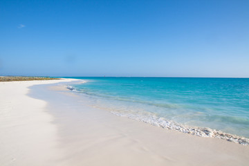 Tropical beach with white sand