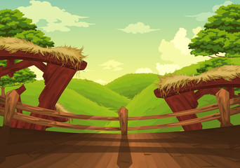 Beautiful Landscape Background vector