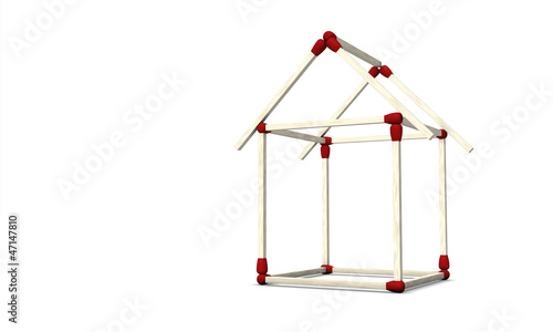 3d Haus Aus Zundholzern Stockfotos Und Lizenzfreie Bilder Auf