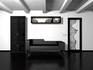 modern black furniture