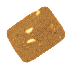 Thin cookie with sliced almonds