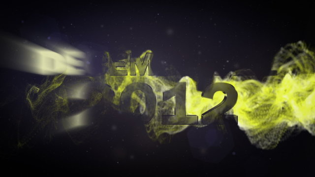 December 21 2012 Text and Particle Explosion - HD1080