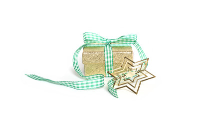gift box and christmas star