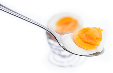 Breakfast Egg on a spoon (white)