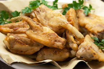 Carciofi fritti - Fried artichokes