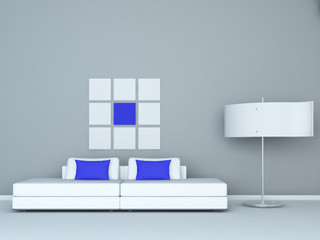Design Couch in a modern room | Design Interior Architecture