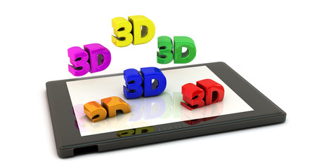 Tablet Pc in 3d
