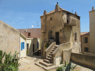 In der Altstadt von Calvi, Korsika, Frankreich