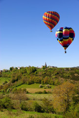 Naklejka premium Montgolfières