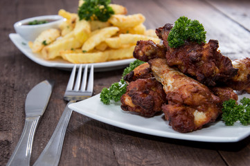 Mixed Fingerfood on wood