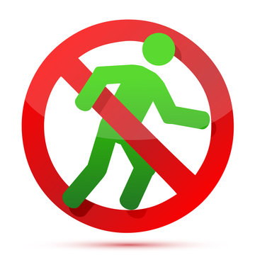 No Running Sign